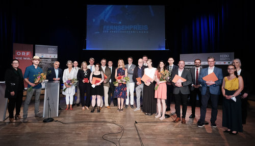 54. Fernsehpreis der Erwachsenenbildung / G?nther Pichlkostner '54. Fernsehpreis der Erwachsenenbildung', 'Axel Corti Preis 2022.' Zehnfache Auszeichnung f?r den ORF beim Fernsehpreis der Erwachsenenbildung: Regisseurin Catalina Molina, Drehbuchautorin Sarah Wassermair und ORF-Redakteur Klaus Lintschinger werden